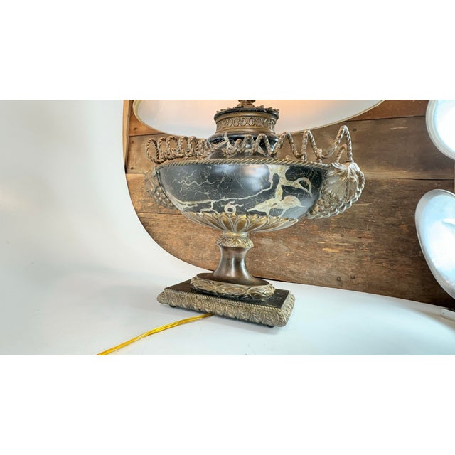 Lamp by Leeazanne for Lam Lee Group, 1990s Large Captivating Sculptural Urn With Vines For Sale - Image 6 of 12