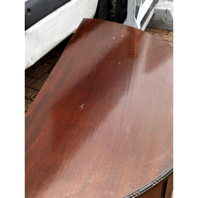 Antique Mahogany Game or Console Table with Fold-Over Lid For Sale - Image 5 of 11