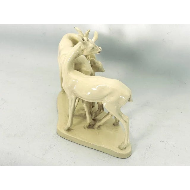 1950s Italian Artist, Deer Family Sculpture, Ceramic, 1950s For Sale - Image 5 of 12