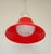 Red Space Age Pendant Light in Red Glass, 1970s For Sale - Image 8 of 11