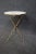 Italian Italian Mid Century Faux Bamboo Brass & Marble Table For Sale - Image 3 of 7