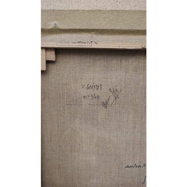 After Virgilio Guidi, Meeting, 1969, Oil on Canvas, Framed For Sale - Image 11 of 18