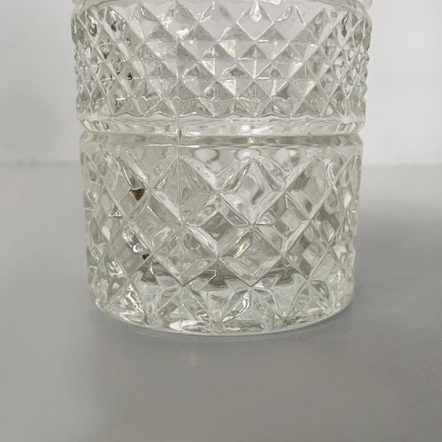 Italian Modern Round Glasses in Crafted Glass, 1970s, Set of 6 For Sale - Image 8 of 9