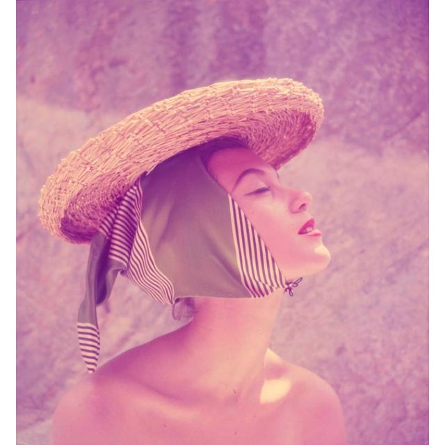 Girl In A Hat 1951 Fashion shoot featuring sun hats, 1951. Toni Frissell Antoinette Frissell Bacon (March 10, 1907 – April...