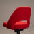 2010s Knoll Saarinen Executive Armless Office Desk Chair in Cato Fire Red, Swivel Base For Sale - Image 5 of 7
