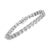 Contemporary .925 Sterling Silver 1.0 Cttw Diamond Miracle-Set X-Link 7" Tennis Bracelet (I-J Color, I3 Clarity) For Sale - Image 3 of 8
