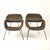 Modern Set of Modernist Lounge Chairs on Metal Legs in the style of Carlo Hauner & Martin Eisler, 1950s For Sale - Image 3 of 17