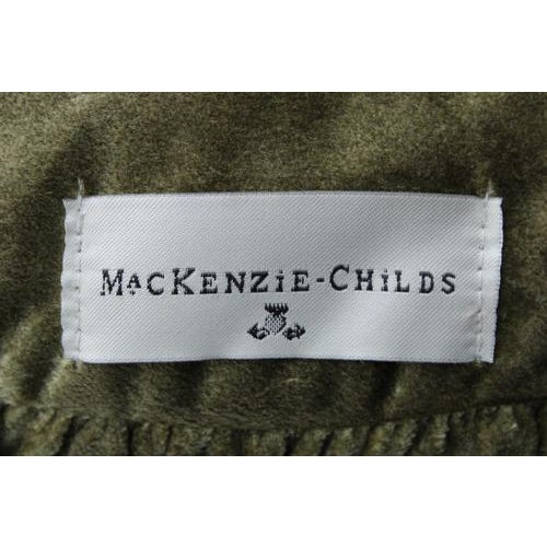 Pair Mackenzie Childs Round Whimsical Pillows For Sale - Image 10 of 10