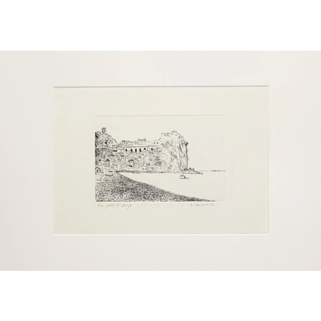 Scilla is a beautiful etching on cardboard, realized in 1971 by the italian artist giovanni omiccioli (rome, 1901-1975)....