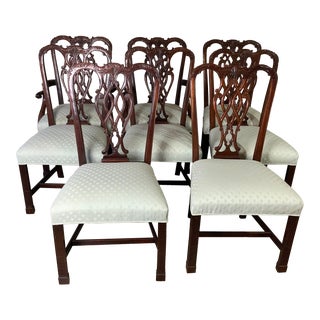 Set of 8 Mahogany Georgian Style Dining Chairs For Sale