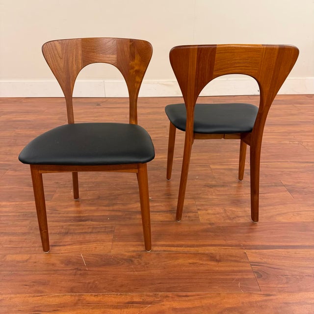 Koefoeds Hornslet Peter Teak Dining Chairs Set of 6 For Sale - Image 9 of 11