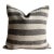 Vintage Rug Pillow Cover With Stripes For Sale
