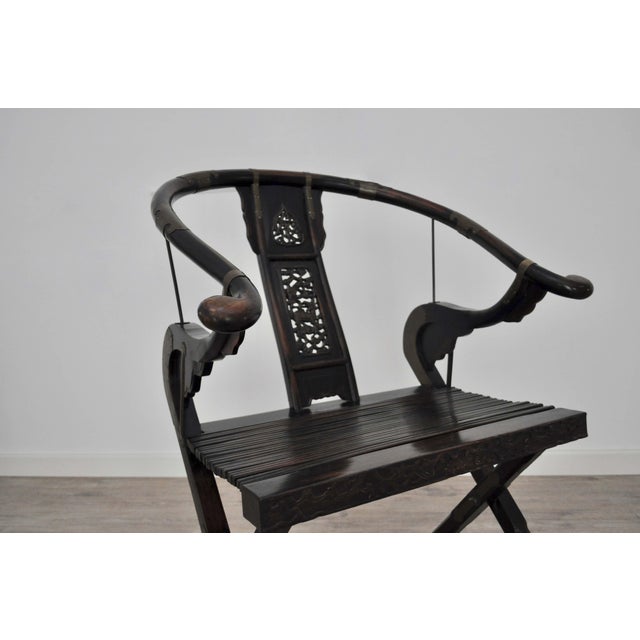 Antique Folding Lounge Chair For Sale - Image 4 of 17