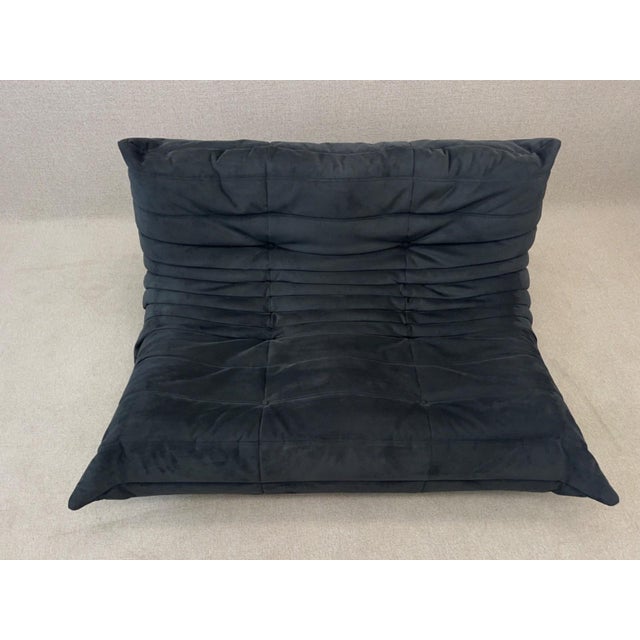 Black Togo Two-Seater Sofa by Michel Ducaroy for Ligne Roset For Sale - Image 8 of 18