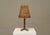 Wood Mid-Century Table Lamp in Wrought Iron with Woven Rattan Shade, 1960s For Sale - Image 7 of 11