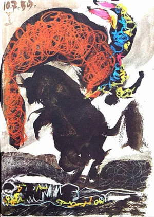 Pablo Picasso, Matador & Bull from First Edition of Toros y Toreros, 1961, Original Lithograph