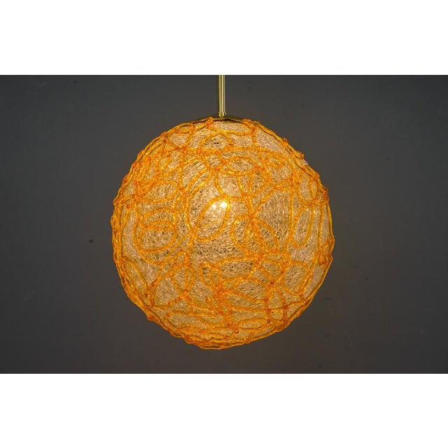 Hanging Lamp with Acrylic Glass Shade from Austrolux, Vienna, 1970s For Sale - Image 12 of 13