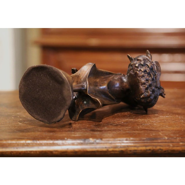 19th Century French Bronze Sculpture "The Lady With the Ducks" Signed Moreau For Sale - Image 10 of 12