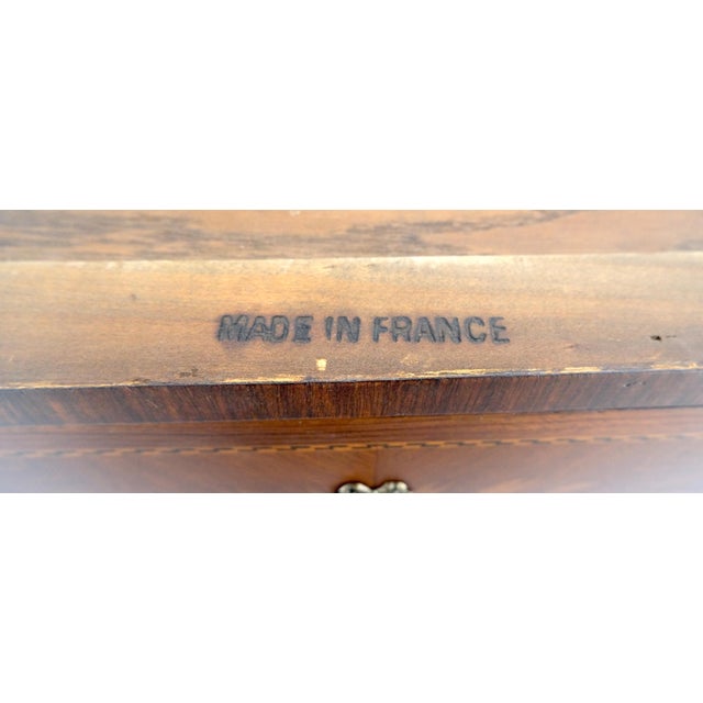 Rouge Marble Top 6 Drawers w/ Dovetails French Louis XV Lingerie Chest Dresser For Sale - Image 10 of 18