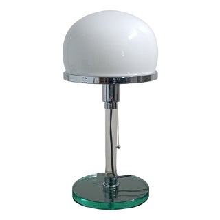 Bauhaus Valentino Lamp n Chrome Plating and Glass from Metalarte, 1976 For Sale
