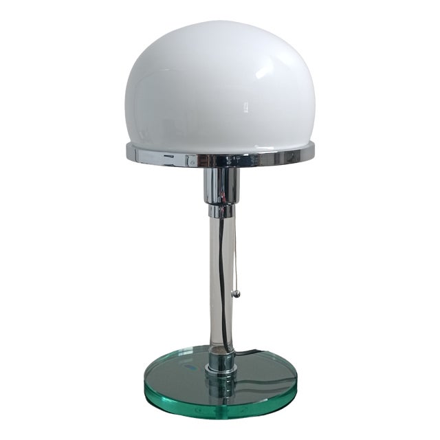 Bauhaus Valentino Lamp n Chrome Plating and Glass from Metalarte, 1976 For Sale