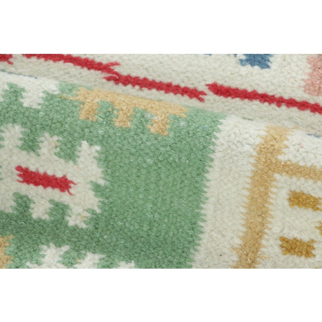 Rug & Kilim’s Scandinavian-Inspired Rug With Multi-Color Geometric Patterns For Sale In New York - Image 6 of 7