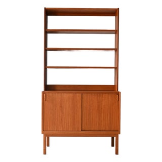 Scandinavian Bookcase in Teak by B. Fridhagen for Bodafors, 1960s For Sale