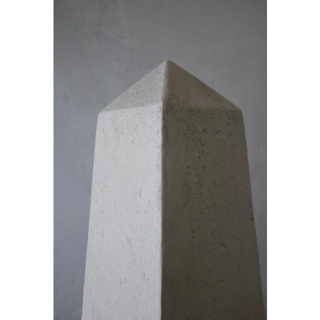 Plastic Monumental Post Modern 5ft Architectural Obelisk For Sale - Image 7 of 8