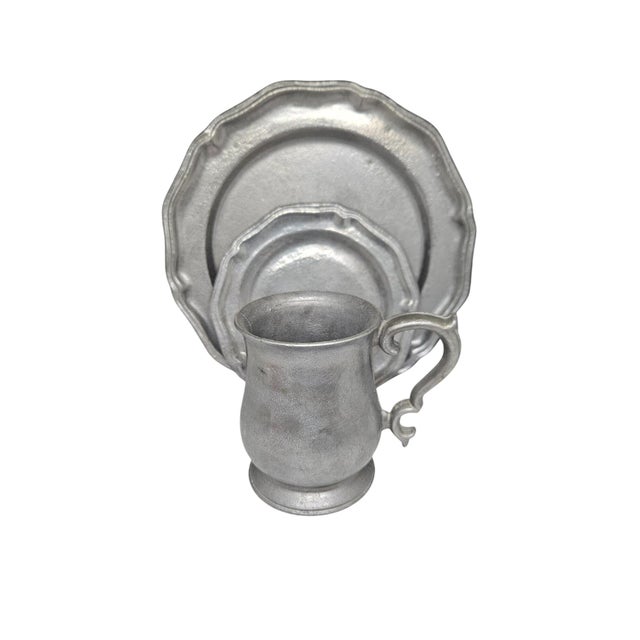 1980s Armetale Country French Pewter Dinner Plate For Sale In Dallas - Image 6 of 6