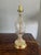 Vintage Hollywood Regency Cut Crystal & Brass Table Lamp For Sale - Image 9 of 9