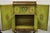 Antique Georgian Green Painted Mirror Front 2 Door Curio China Radio Cabinet For Sale In Philadelphia - Image 6 of 13