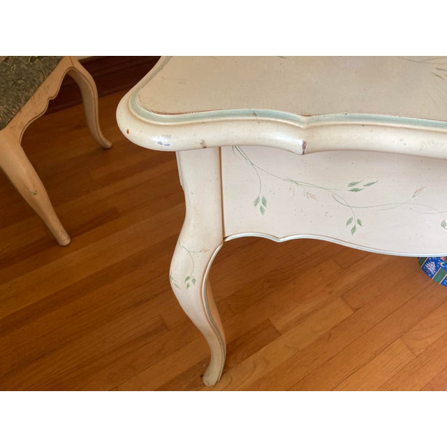 French Country French Country Birchwood Large Desk For Sale - Image 3 of 17