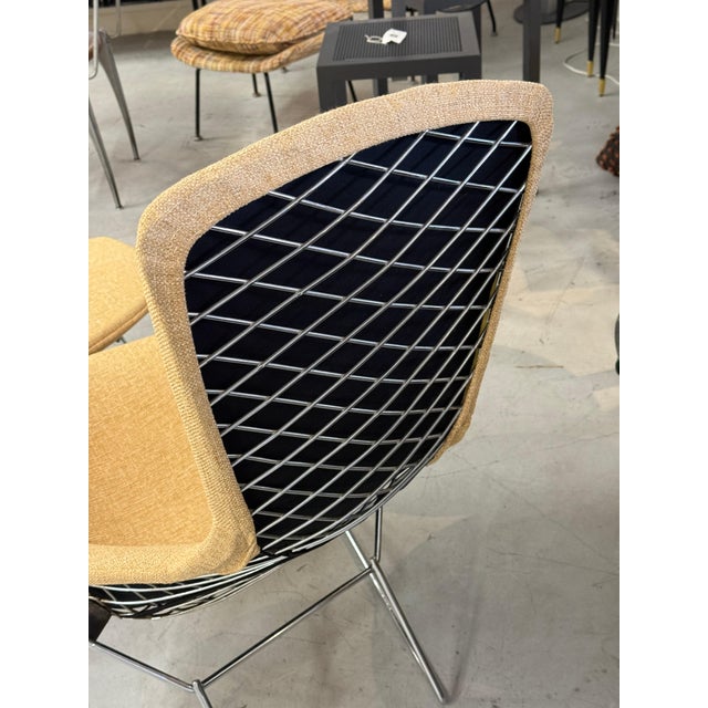 1978 Harry Bertoia for Knoll Bird Chair and Ottoman w/ Knoll Labels For Sale - Image 12 of 18