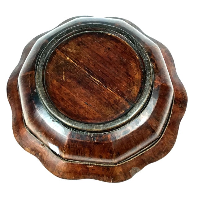 19th Century Chinese Qing Gilt Painted & Carved Wooden Bowl For Sale In Portland, ME - Image 6 of 9