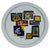 Italian Porcelain Plate by Ugo Nespolo, Late 20th Century For Sale - Image 5 of 5
