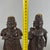 Artigianale, Ancient Asian Statues Deities, 20th Century, Carved Wood and Marble, Set of 2 For Sale - Image 10 of 11