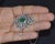 Vintage Art Deco GIA Natural 6.91Cts VS F Diamond Emerald 18K Solid Gold 950 Platinum Pendant Necklace For Sale - Image 9 of 10