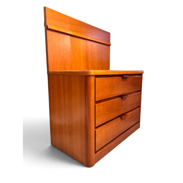 1980s Vintage Cherry Wood Chest of Drawers from Hülsta, 1980, Set of 2 For Sale - Image 5 of 13