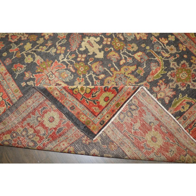 a rare intermediate size antique sultanabad rug from the 3rd quarter of the 19th century