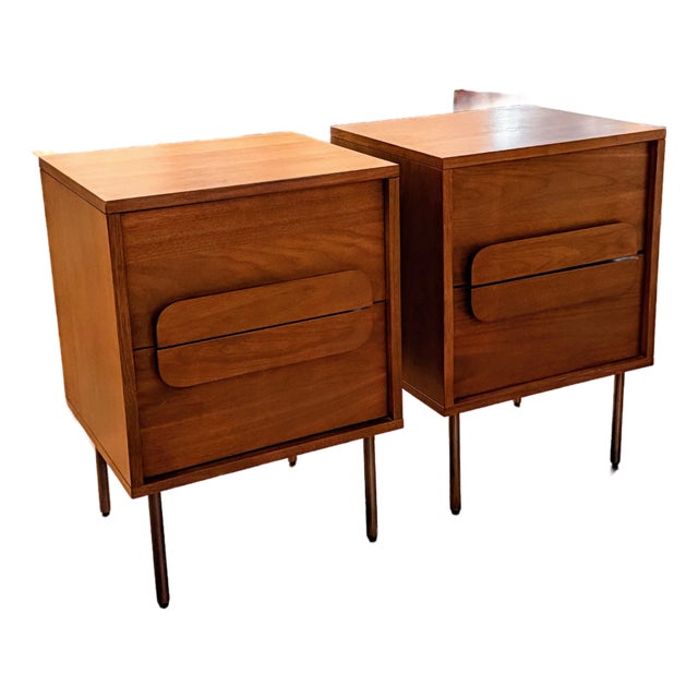 West Elm Gemini Nightstand, 2 Pieces For Sale