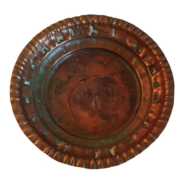 1980s Copper Bowl With Fluted Edging – Possibly Moroccan For Sale