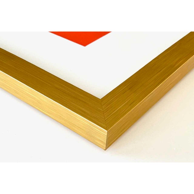 Artist: Ellsworth Kelly Title: Blue and red circle Medium: Linogravure – 121 Marks: Not signed, not numbered Printed: 1999...