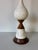 1960s 1960’s Italian Mid-Century Modern Walnut and White Marble Table Lamp With Brass Base For Sale - Image 5 of 12