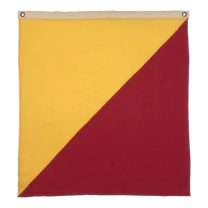 100% Linen Nautical Signal Flag, Vintage Style, New