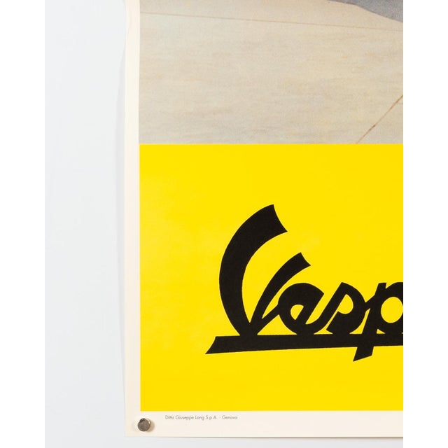 Paper Advertising Poster from Vespa G.S, 1960 For Sale - Image 7 of 9