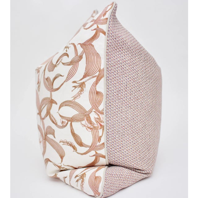 2020s Isobel "Lillium" 25" Square Belgian Linen Pillow For Sale - Image 5 of 6