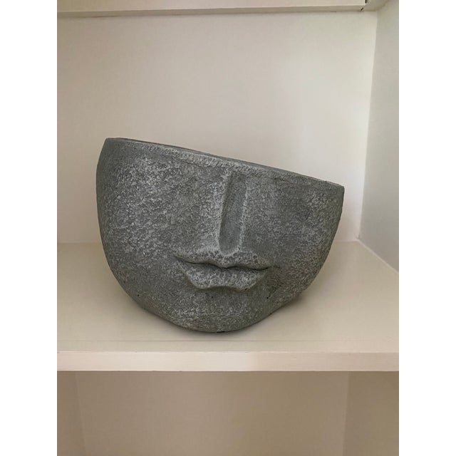 Contemporary Small Face Planter Decor For Sale - Image 3 of 8