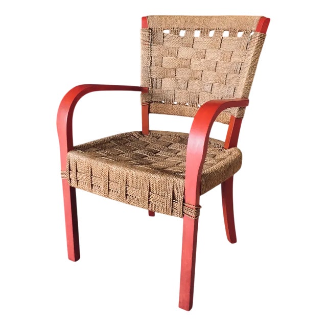 Vintage Mediterranean Rope Armchair, France, 1930s For Sale