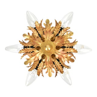 Late 20th Century Palm Leaf Flush Mount by Banci Firenze For Sale