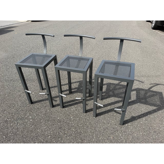 Sarapis Bar Stool designed by Philippe Starck for Driade. These bar stools have a wonderful sleek postmodern design from...